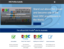 Tablet Screenshot of discprofile.com.au